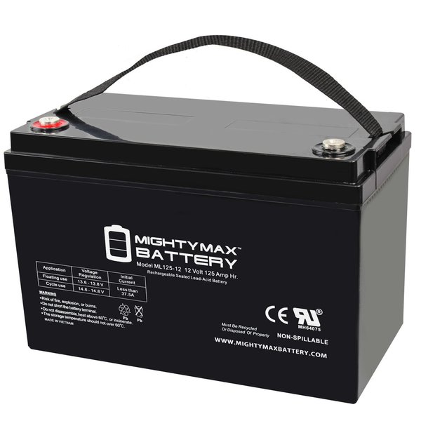 Mighty Max Battery 12V 125AH SLA Replacement Battery for Power Volt VMF31S-5 MAX3960218